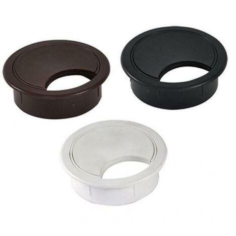 TAPPO PASSACAVI PER SCRIVANIA Ø mm 80 - colore nero (1/4)