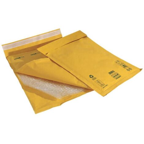 BUSTA CON IMBOTTITURA BOLLATA cm 20 x 22 gialla - cf.10 pz (1/5)