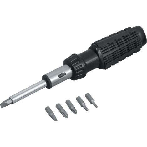 Cacciavite magnetico con 5 inserti e manico antiscivolo in blister, da 25 mm (1/3)