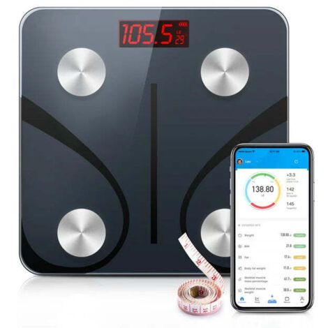 Kasart bilancia pesapersone digitale P-SC180 portata 180 kg con connessione bluetooh associabile a smartphone Android e iOS (1/5)