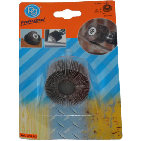RUOTA ABRASIVA LAMELLARE ART. 358 mm 50 x 20 gr. 80 (1/4)