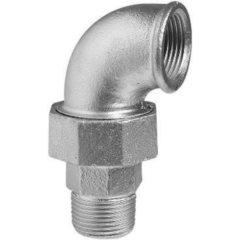 GOMITO CON BOCCHETTONE A 90° SEDE PIANA M/F 2"