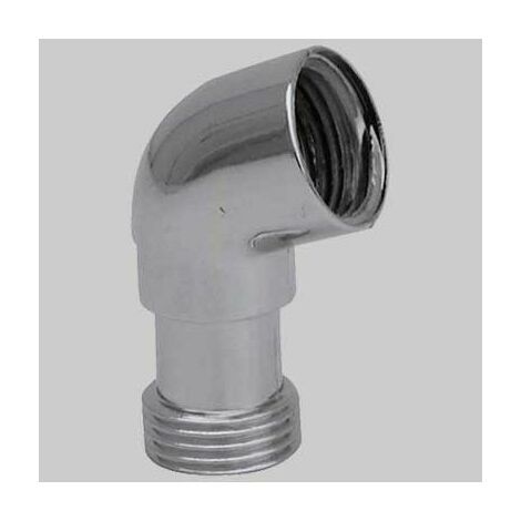 CURVA PER DOCCIA PVC CROMATA 1/2