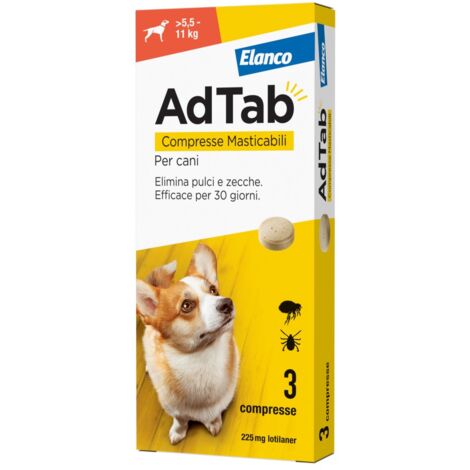 ADTAB COMPRESSE MASTICABILI PER CANI 5,5 - 11 KG