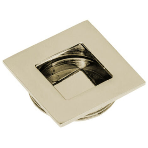 MANIGLIA DA INCASSO D 35X40 MM NICHEL