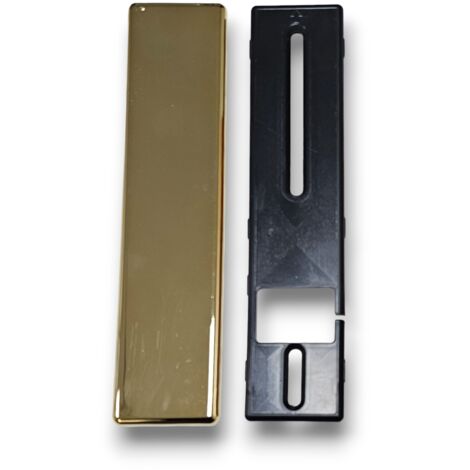 Placca Cieca Per Avvolgitori  Persiane Avvolgibili Univesale in Abs Oro Lucido (1/3)