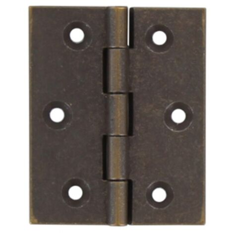 CERNIERA FRESATA PIANA OTTONE BRONZ 50X40 MM