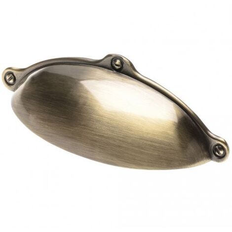 MANIGLIA ZAMA RJM 0127 CONCHIGLIA ANTIC 95X40 MM