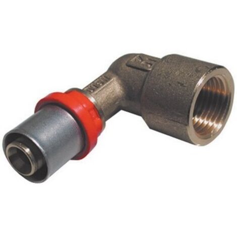 RACCORDO PRESS CURVO FEMMINA PER MULTISTRATO 1/2 x 16 x 2,25