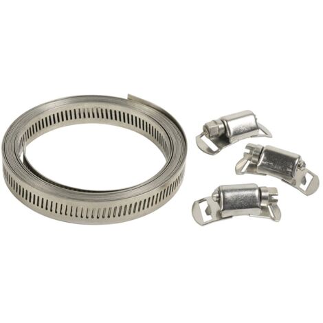 Fascetta Stringitubo In Acciaio Inox 304 – Regolabile 130-150 Mm, Conforme BS 5315 (Confezione Da 6 Pezzi)