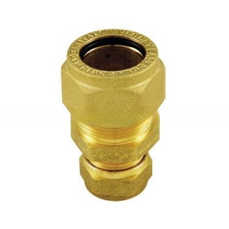 RACCORDO DRITTO DOPPIO INOX RAME EASYSOLAR DN 25 x 22/18