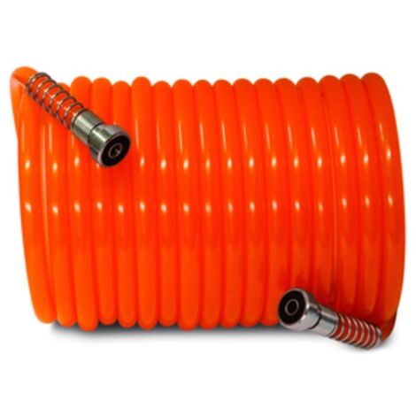 Tubo Spiralato Aria Da 10 Metri Con Pistola – Per Compressore E Officina - 5