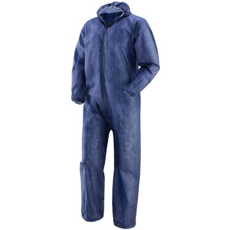 TUTA DA LAVORO MONOUSO COL. BLU  TG.XXL 40GR.  PZ 1,0