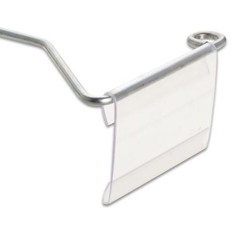 PORTAPREZZO PVC P/GANCIO FIG 23 TRASP 66X50 MM 50 PZ