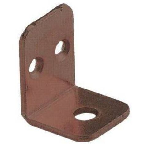 SQUADRETTA DI FISSAGGIO ARMADIO 22X28X21 MM BRON 100 PZ