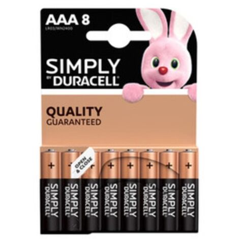 DURACELL SIMPLY ALCALINA MINISTILO 8 PZ MN2400