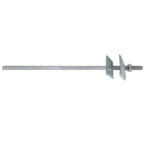 100PZ BARRETTA ZINCATA GALVANICAMENTE CON DADO Ï M6  mm. 150