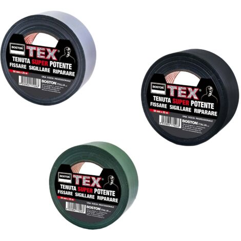 NASTRI BOSTON TEX  5CM X 25MT NASTRO IN TELA POLITENATA CON ADESIVO IN GOMMA