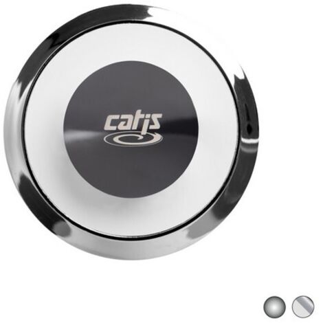 PULSANTE CATIS PER ECOSTOP Bianco-Cromo