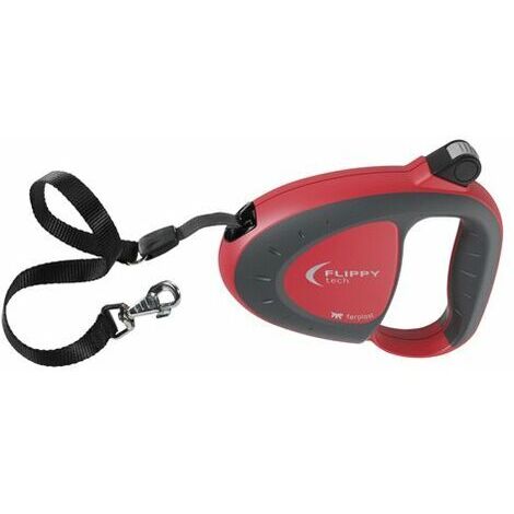 GUINZAGLIO P/CANI FLIPPY ONE TAPE LARGE ROSSO