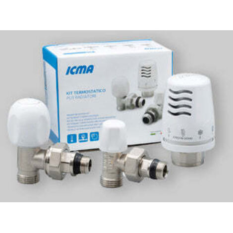 Kit termostatico a squadra tulipano - 1/2 (1/3)