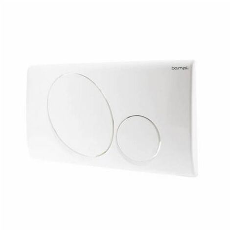 Per cassette Andromeda Plus. Placca in ABS. Montaggio frontale. Azionamento doppio scarico meccanico. Dimensioni: 165x290x23 mm.(DianFlex) Misura: Bianca