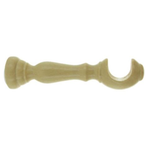 SUPPORTO LEGNO P/BASTONE NATURALE 10 CM 2 PZ