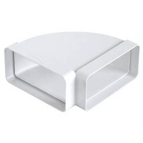 CURVA ORIZZONTALE FF IN ABS PER TUBO RETTANGOLARE mm 220x90