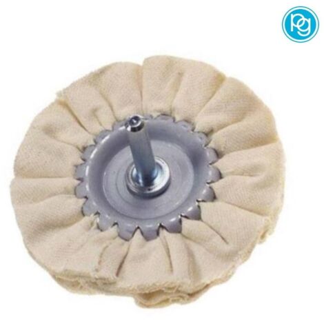 Spazzola ruota disco in tessuto per lucidare mm 80 pg art 33930 trapano (1/2)