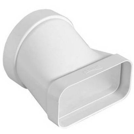 GIUNTO ORIZZONTALE PER PASSAGGIO DA TUBO TONDO A RETTANGOLARE D. 150 / 220x90 mm