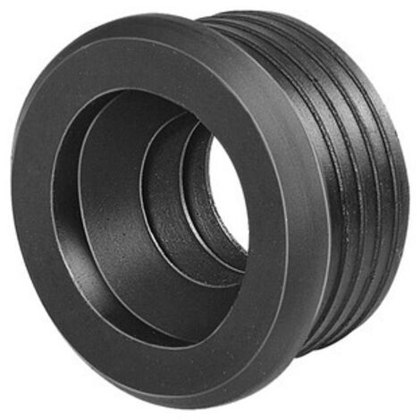 MORSETTO IN GOMMA NERA PER CURVE TECNICHE D. 50 Diam. int 26 mm