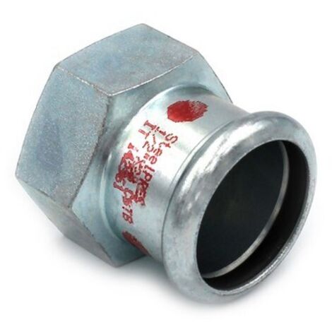 MANICOTTO MISTO FILETTO F A PRESSARE IN ACCIAIO CARBONIO STEEL PRES 3/4" x 28