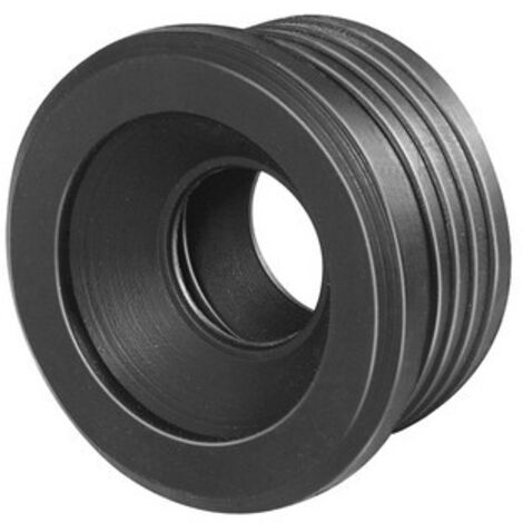 MORSETTO IN GOMMA NERA PER CURVE TECNICHE D. 50MM Diam. int 26-35 mm