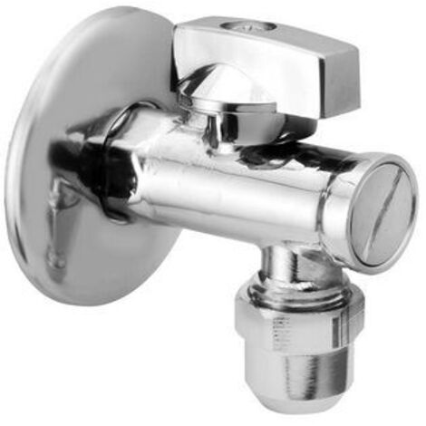 RUBINETTO SOTTOLAVABO A SFERA CON DADO 1/2 x 3/8 cromo