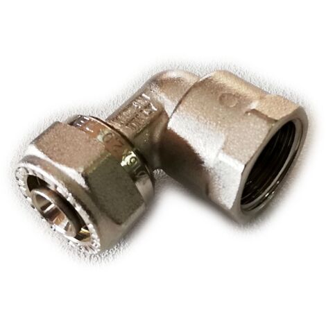 Raccordo curvo femmina per tubo multistrato modello al-cobrapex 3/4 ø20 TIEMME