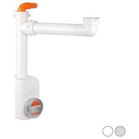 Sifone salva spazio 1 nt evolution per lavelli 1"1/2 d. 40 mm bianco