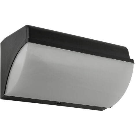 Applique Led da parete 20W Nero IP65 Bianco neutro 4000K Novaline