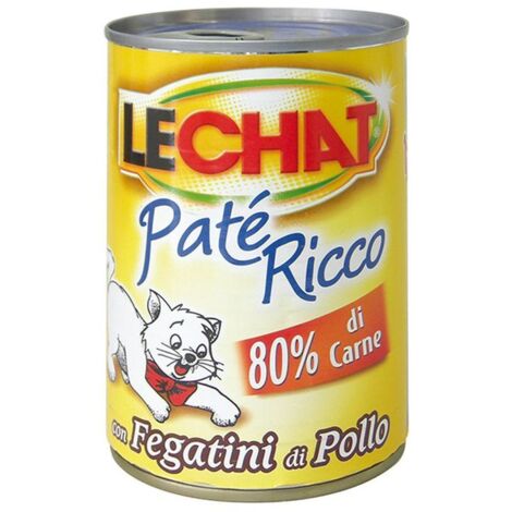 LeChat Gatto Adult Paté 400gr ricco con Fegatini di Pollo