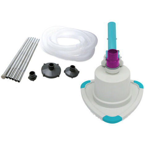 Aspiratore Per Fondo Piscina Piscine Rotante 360° A Spinta Completo Asta 240 Cm