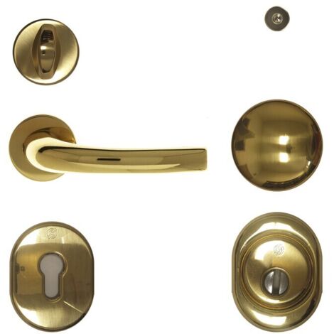 C KIT ACCESSORI OTTONE P/PORTA BLINDATA CIL EUROP