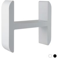 Mensola supporto lettering H in abs colore latte per doccia bagno vasca