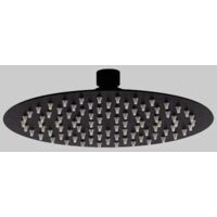 SOFFIONE DOCCIA INOX TONDO NERO - Dm 250