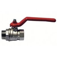 VALVOLA A SFERA MF CON LEVA ROSSA 3/4 (DN 20) 30 bar / 435 psi