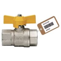 VALVOLA A SFERA GAS FF CON FARFALLA MOD. LONDON F-BRICO 1/2" DN 15