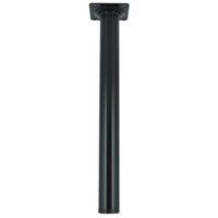 PIEDINO ACCIAIO D. 30 X H 300 MM NERO