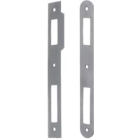 CONTROPIASTRA PER SERRATURA 'PATENT' B.Q. grigio verniciato - interasse 70 mm
