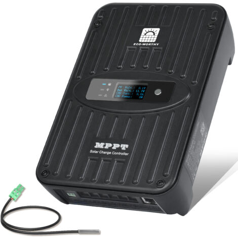 Hilitand Solar Laderegler 12V/24V, 10A Mit LCD-Display – Intelligentes PWM-Lademanagement & USB-Ausgang