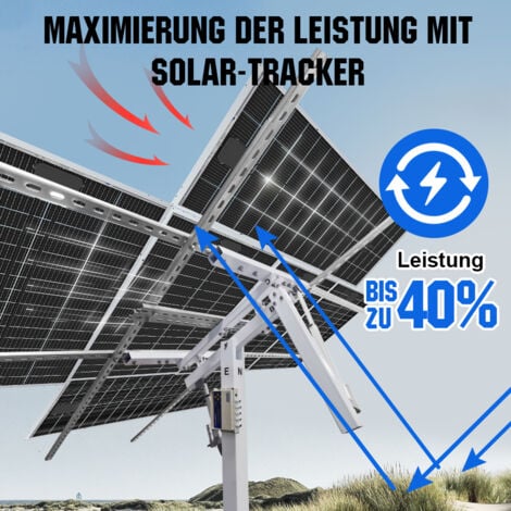 ECO-WORTHY 120W/240W Bifaziale Solarpanel Glas-Glas Solarmodul Monokristallin 12V Solarpanel Kit 2 Stück 120W