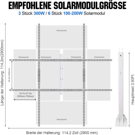 [NEUWERTIG] ECO-WORTHY Solarpanel Kit Tracking System Dual Axis (Increase 40% Power) with Tracker Controller für Solaranlage, solarmodul