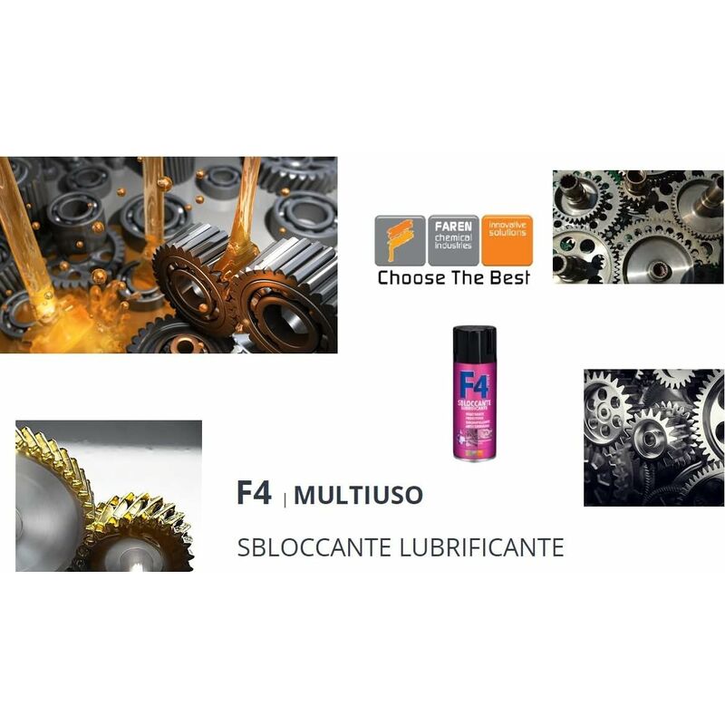 Lubrificante spray sbloccante multiuso Faren F4